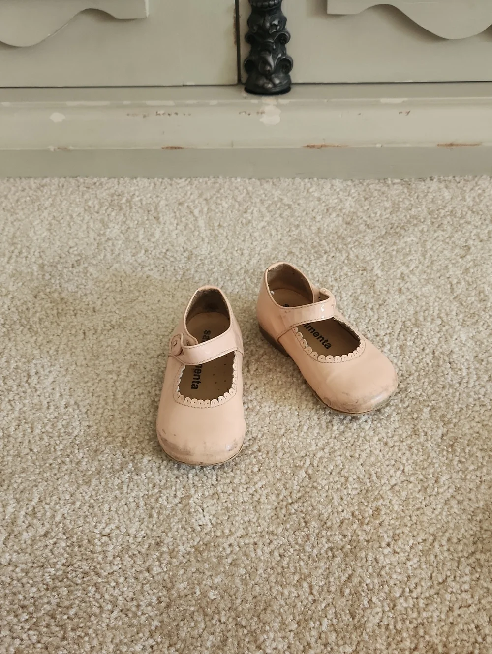 Sal & Pimenta Girls' Mary Jane Shoes Pink Patent Leather Size US 5/ 5.5 EU 21